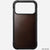 nomad rugged case for iphone 17 pro rustic brown buttons detail