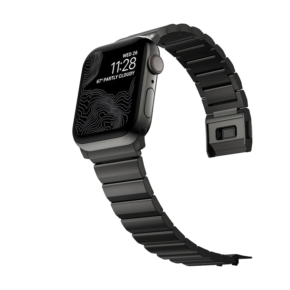 Nomad Stainless Steel Band for Apple Watch 42/44/45mm - Graphite