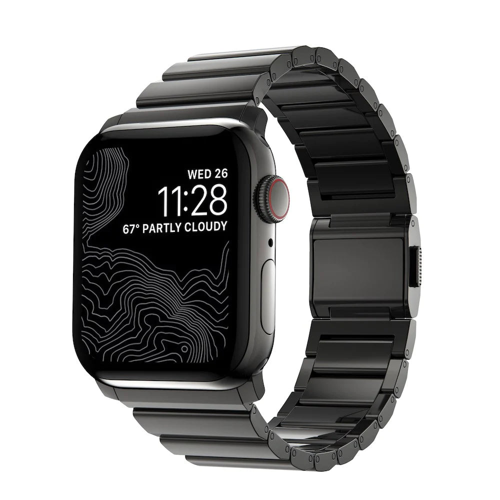 Nomad Stainless Steel Band for Apple Watch 42/44/45mm - Graphite