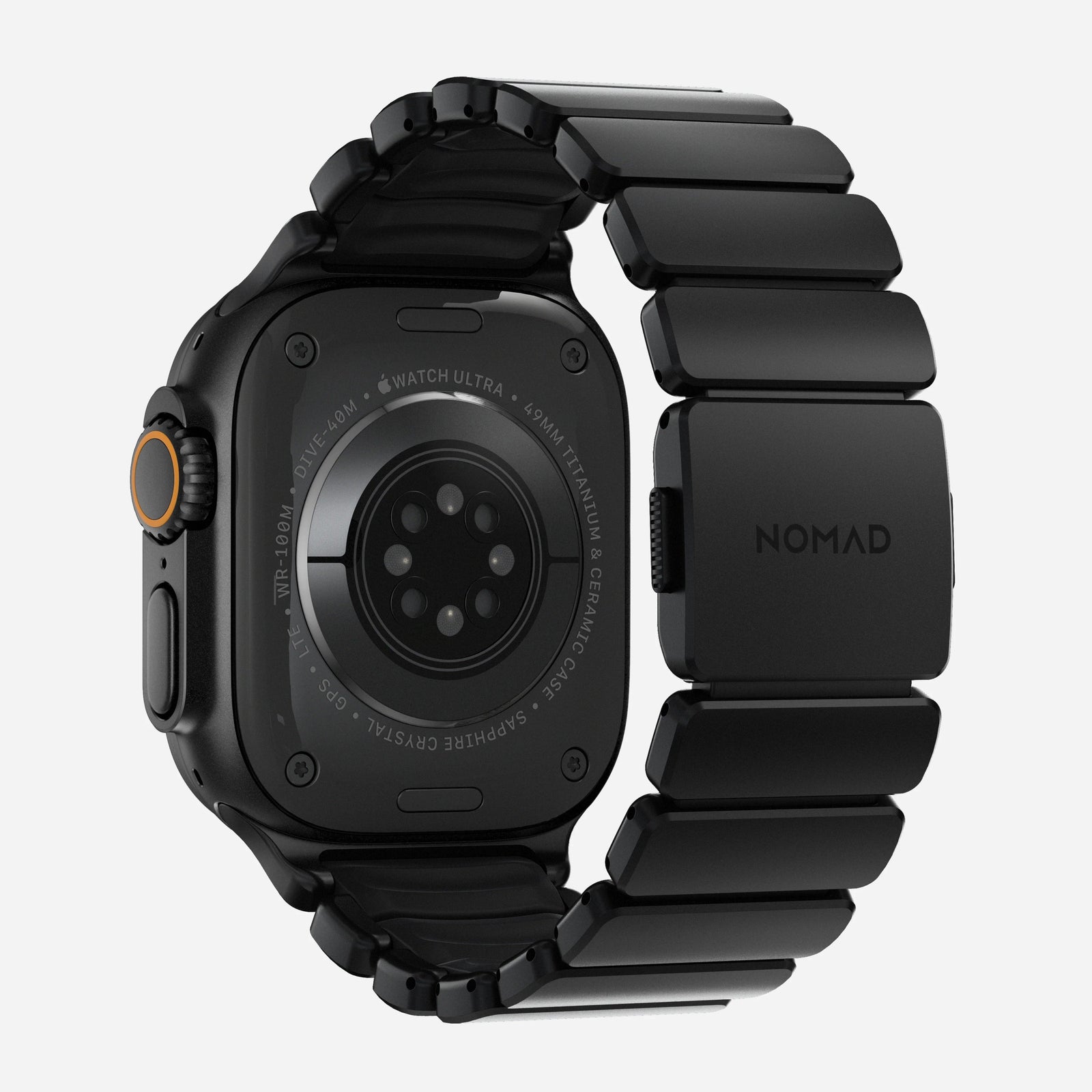 Nomad Stratos Titanium Apple Watch Ultra 1 - 3 / 42-49mm / Series 1-11 & SE - Black / Black - Mac Addict
