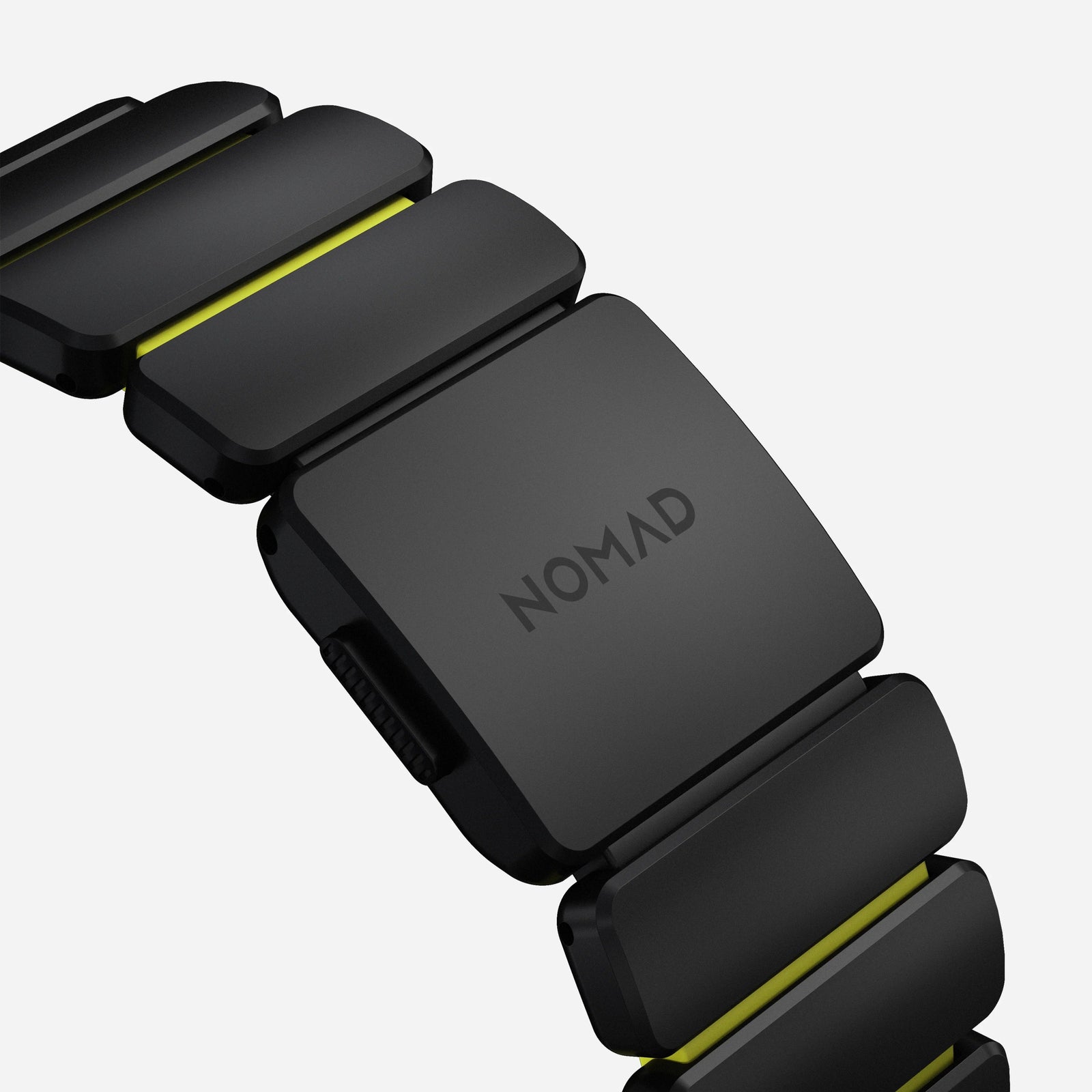 Nomad Stratos Titanium Apple Watch Ultra 1 - 3 / 42-49mm / Series 1-11 & SE - Black / Volt - Mac Addict