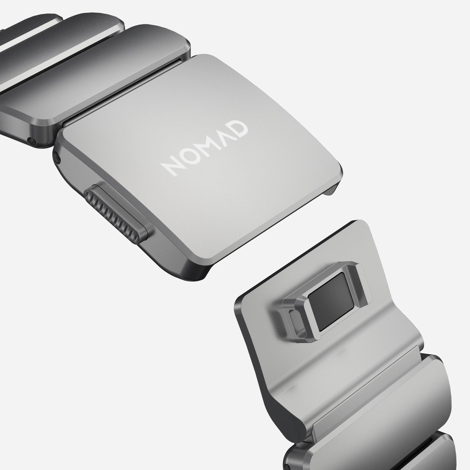 Nomad Stratos Titanium Apple Watch Ultra 1 - 3 / 42-49mm / Series 1-11 & SE - Natural Titanium / Black - Mac Addict