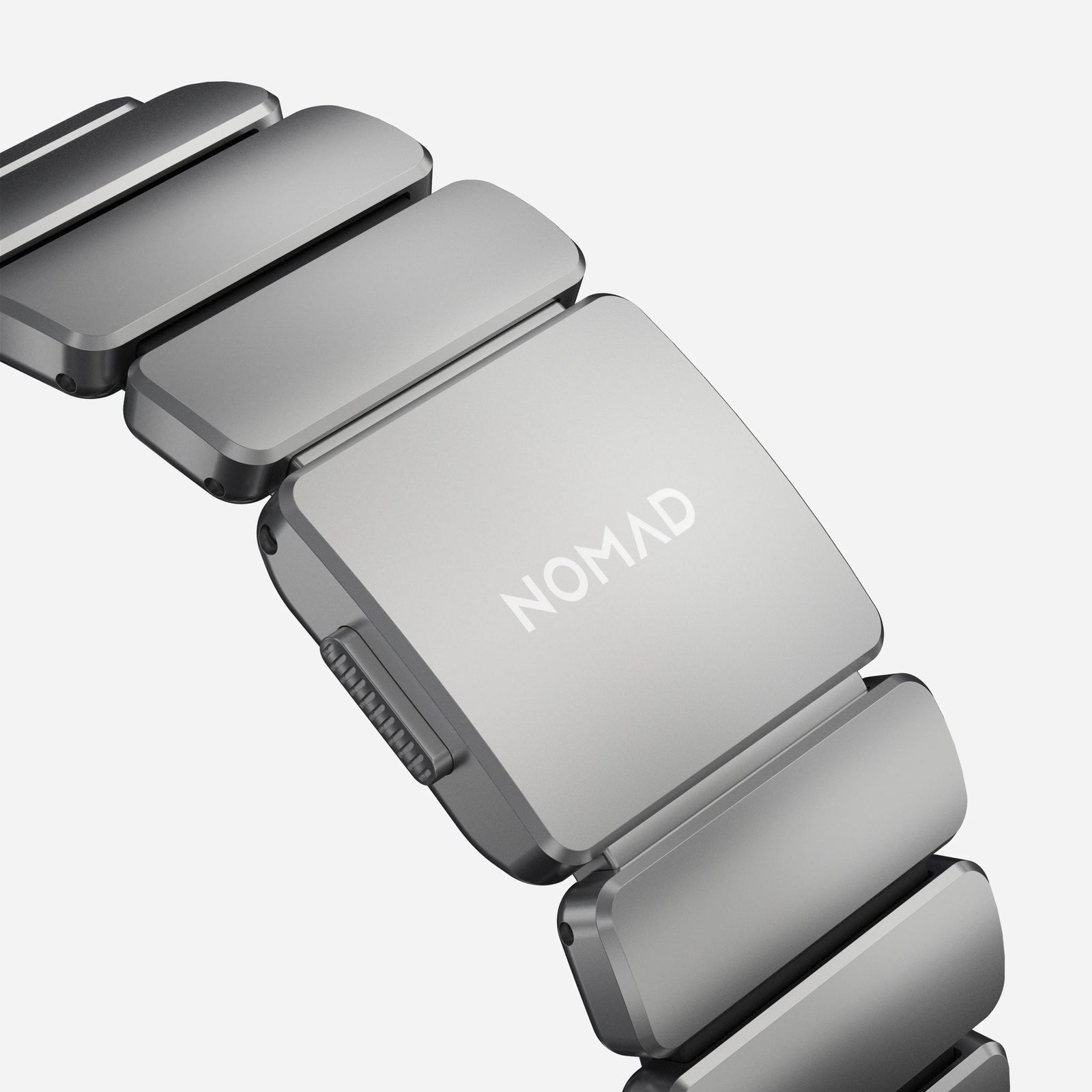 Nomad Stratos Titanium Apple Watch Ultra 1 - 3 / 42-49mm / Series 1-11 & SE - Natural Titanium / Black - Mac Addict
