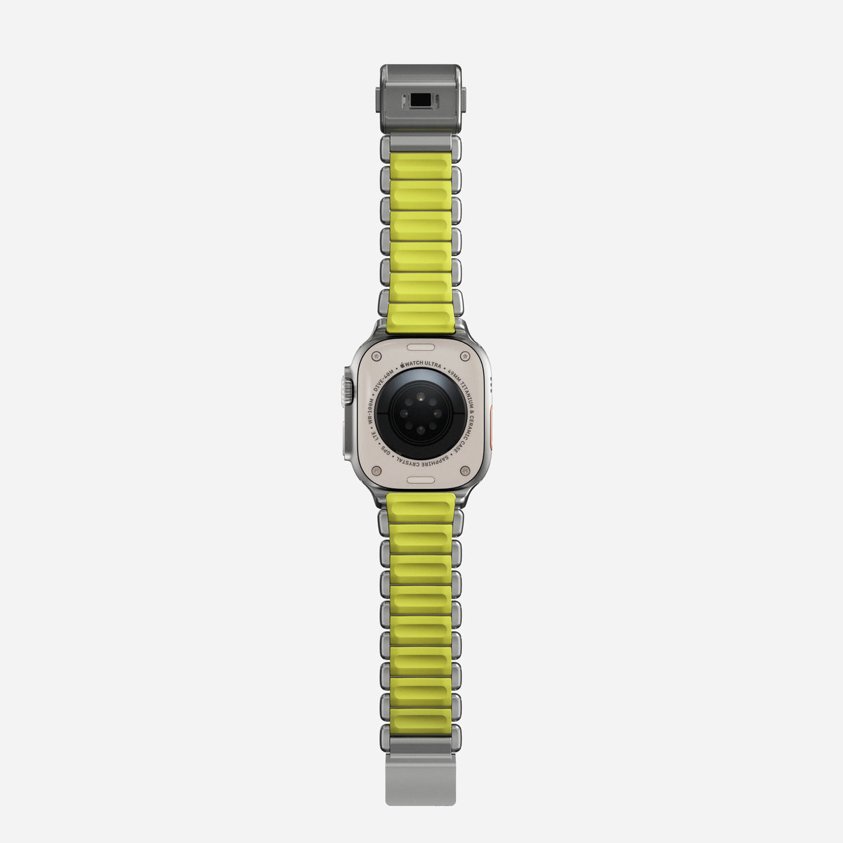 Nomad Stratos Titanium Apple Watch Ultra 1 - 3 / 42-49mm / Series 1-11 & SE - Natural / Volt - Mac Addict