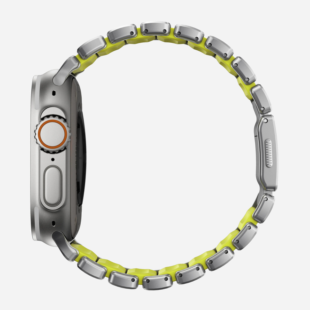 Nomad Stratos Titanium Apple Watch Ultra 1 - 3 / 42-49mm / Series 1-11 & SE - Natural / Volt - Mac Addict