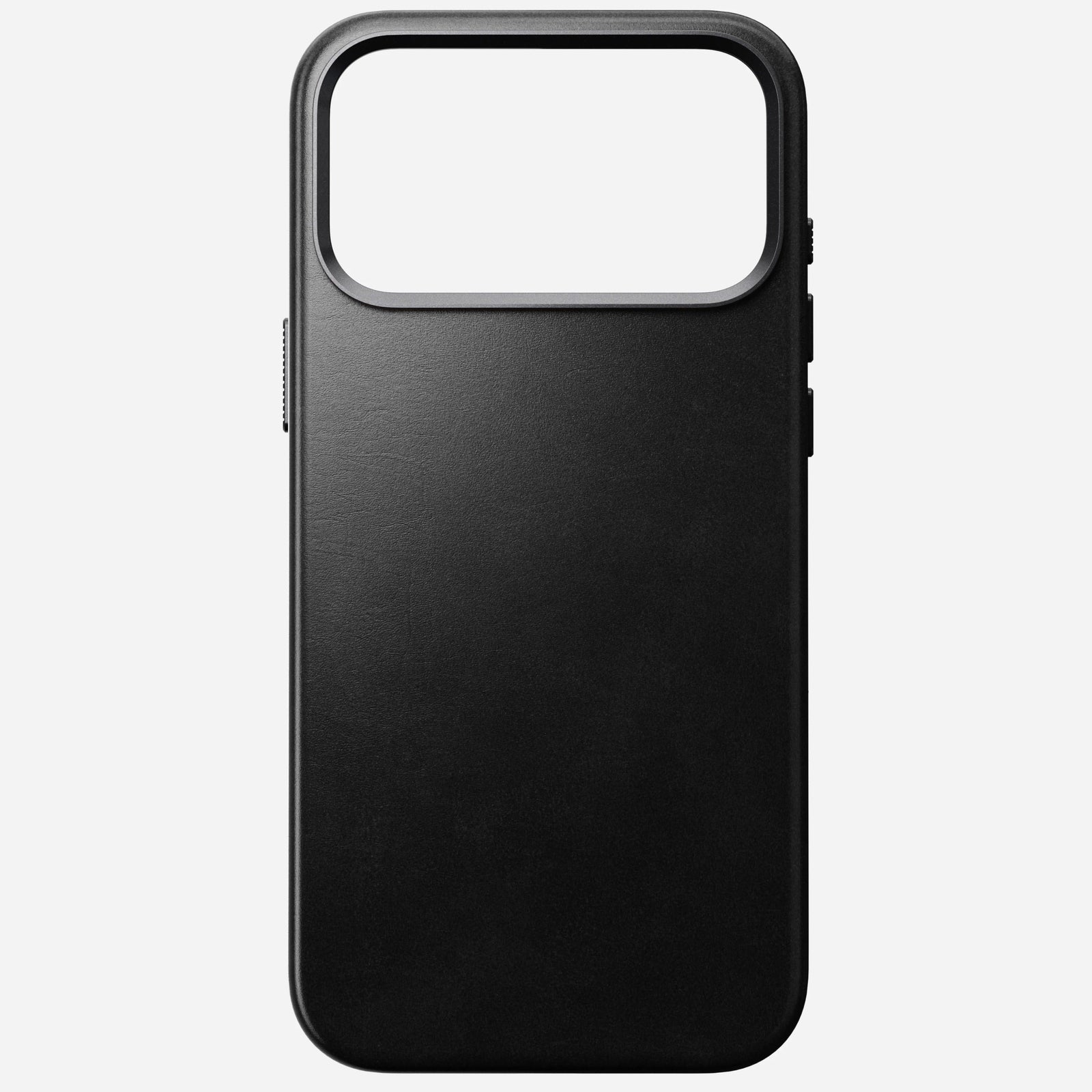 nomad horween case for iphone 17 pro max black front view