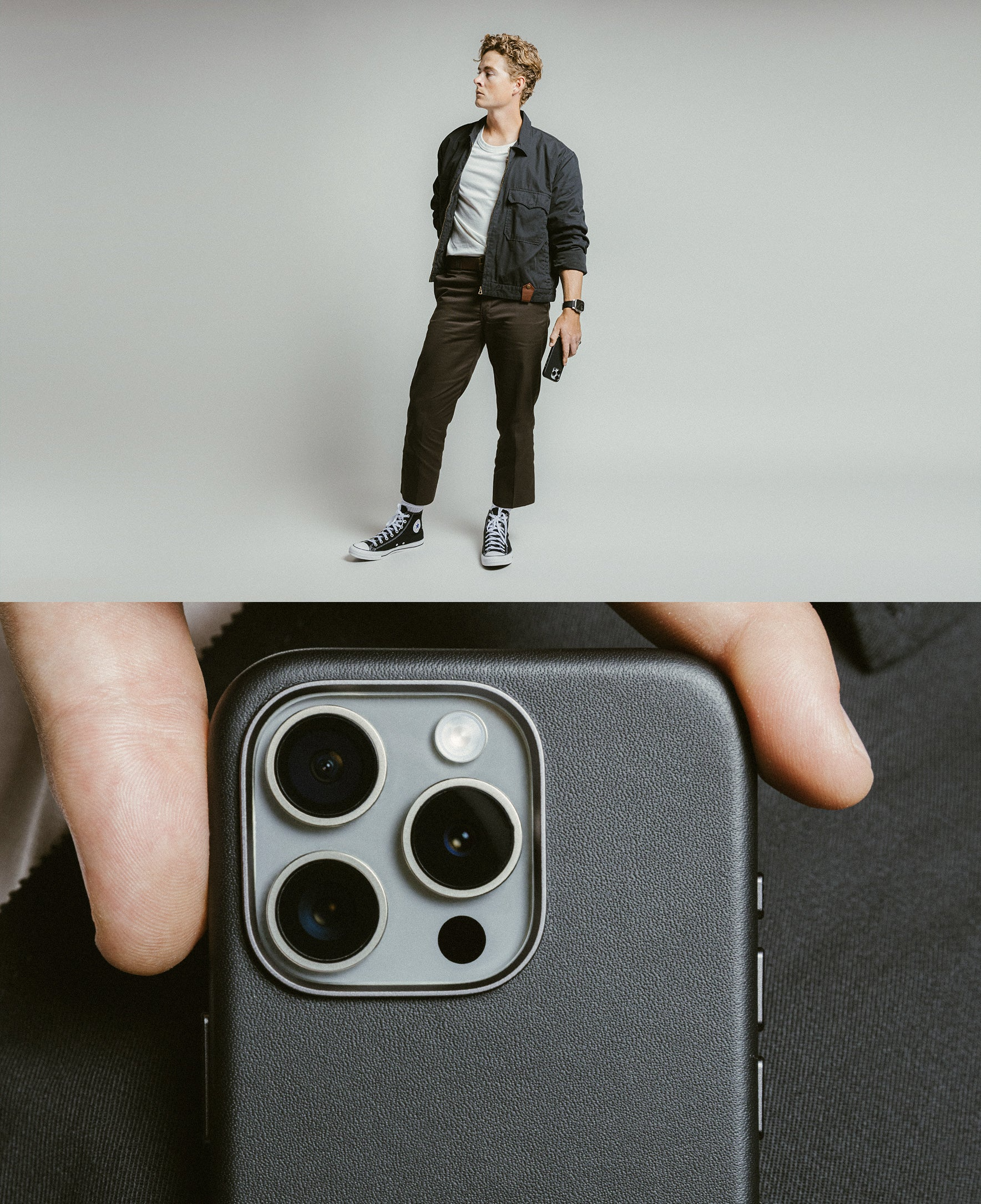 Nomad Traditional Horween Leather Case iPhone 16 Pro Max 6.9 - Black