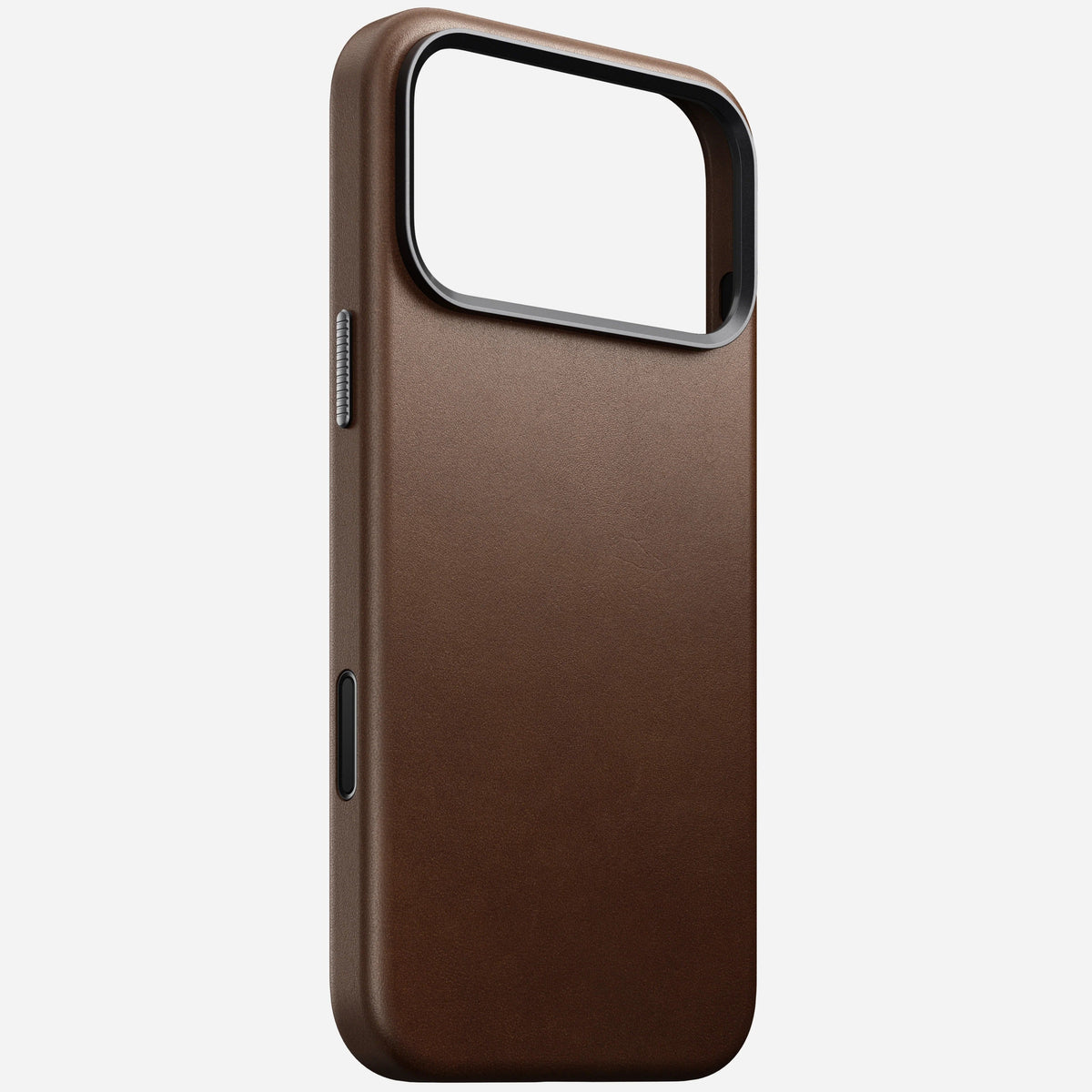 nomad leather case for iphone 17 pro brown magnetic charging