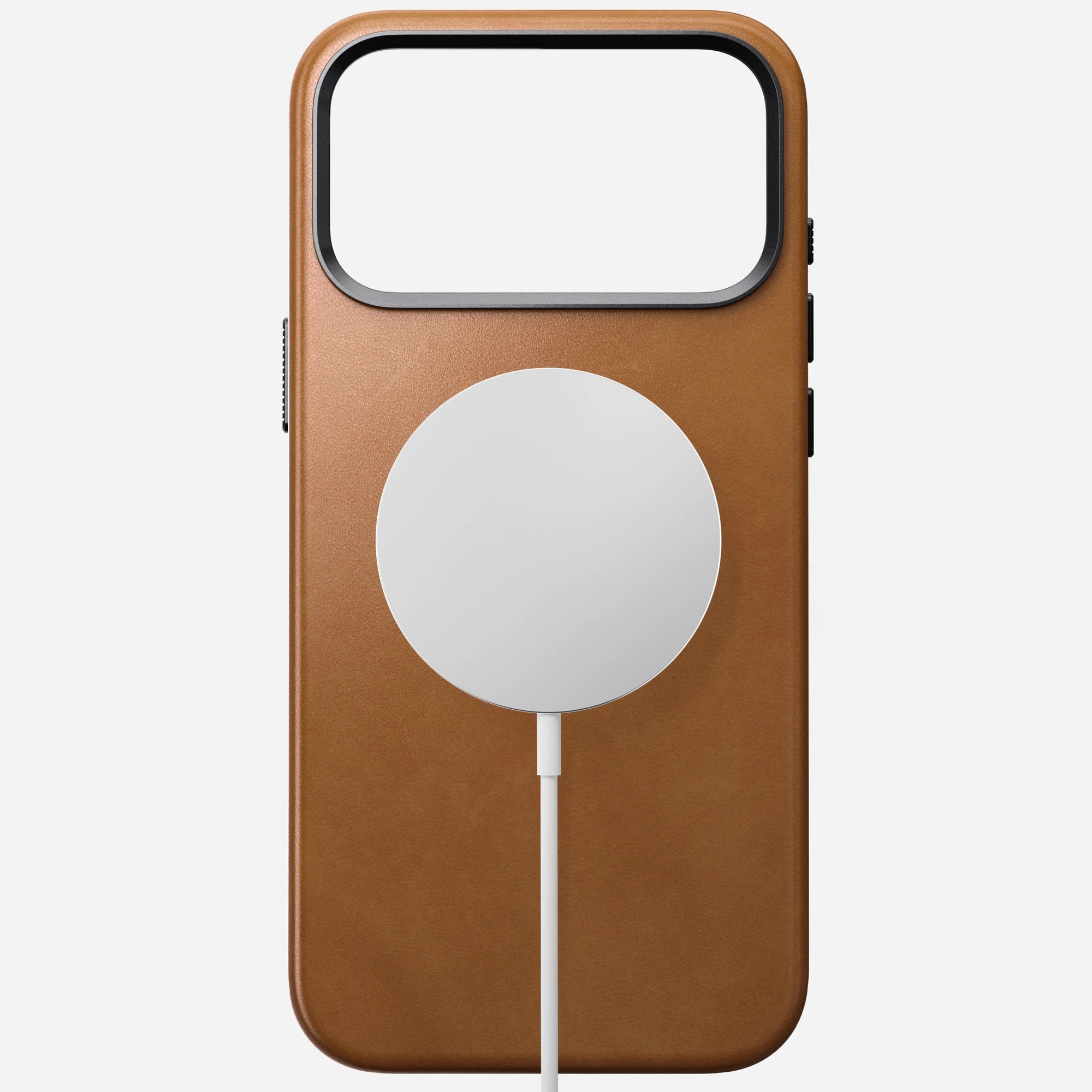 nomad leather case for iphone 17 pro max english tan patina finish