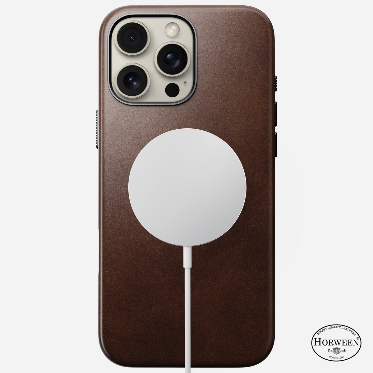 Nomad Traditional Horween Leather Case iPhone 16 Pro Max 6.9 - Brown - Mac Addict