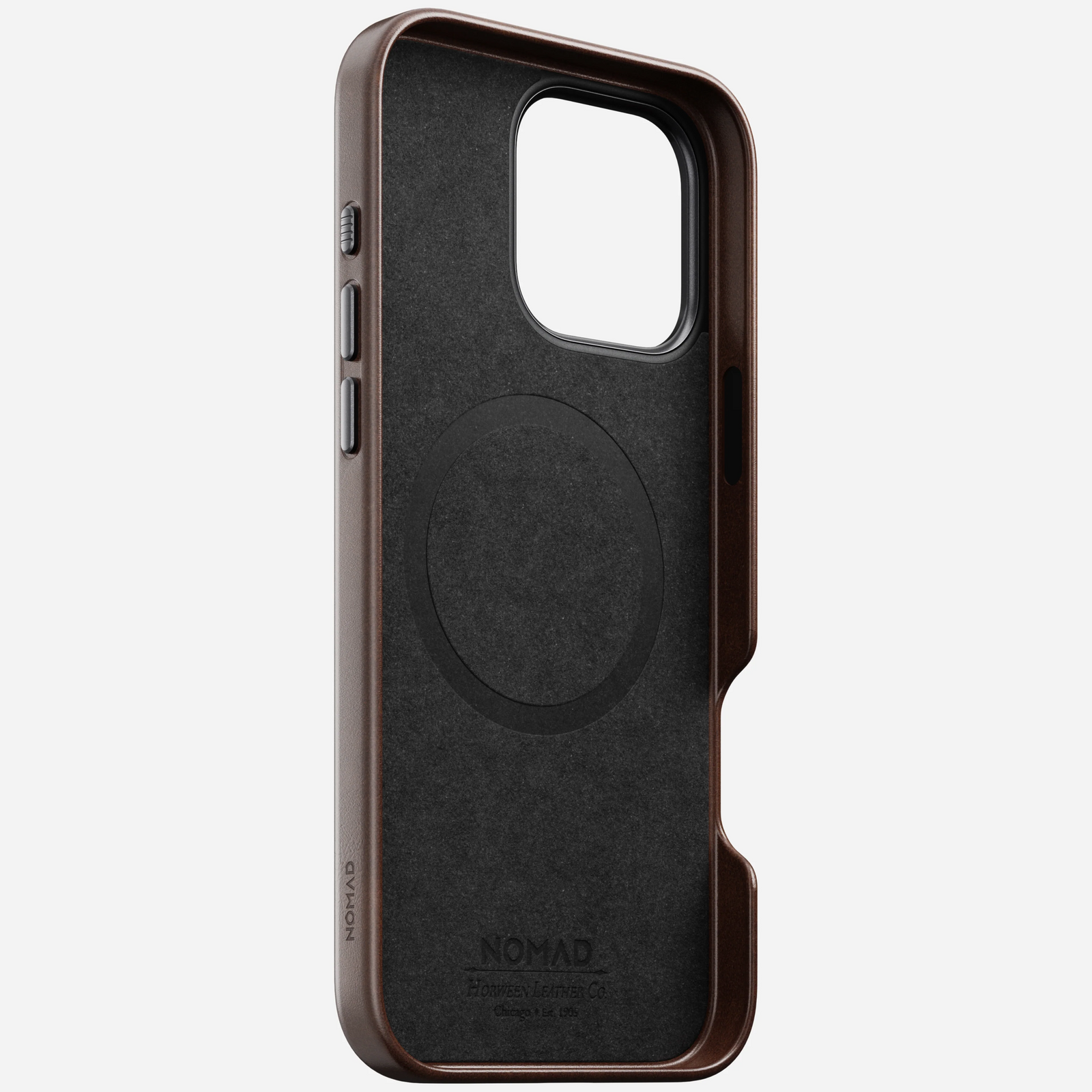 Nomad Traditional Horween Leather Case iPhone 16 Pro Max 6.9 - Brown - Mac Addict