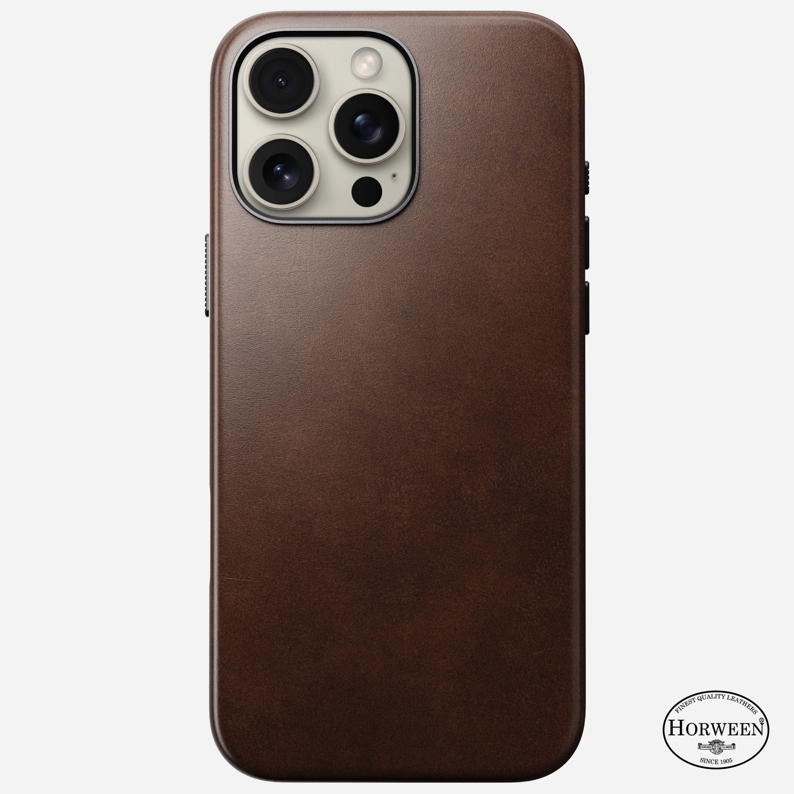 Nomad Traditional Horween Leather Case iPhone 16 Pro Max 6.9 - Brown - Mac Addict