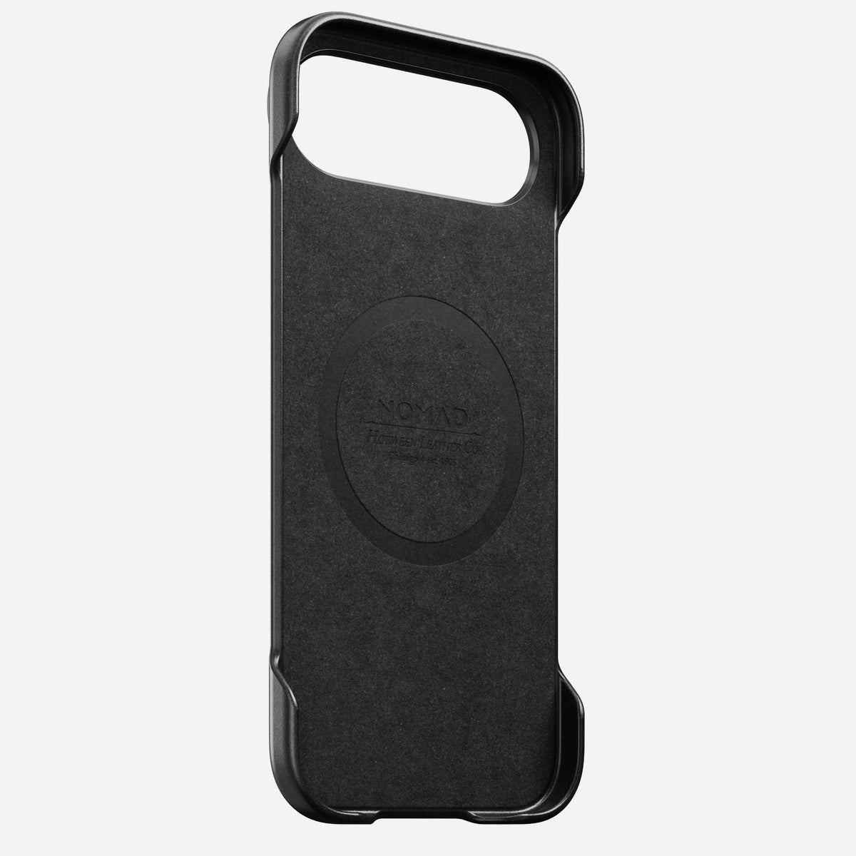 nomad horween case for iphone 17 air black buttons detail