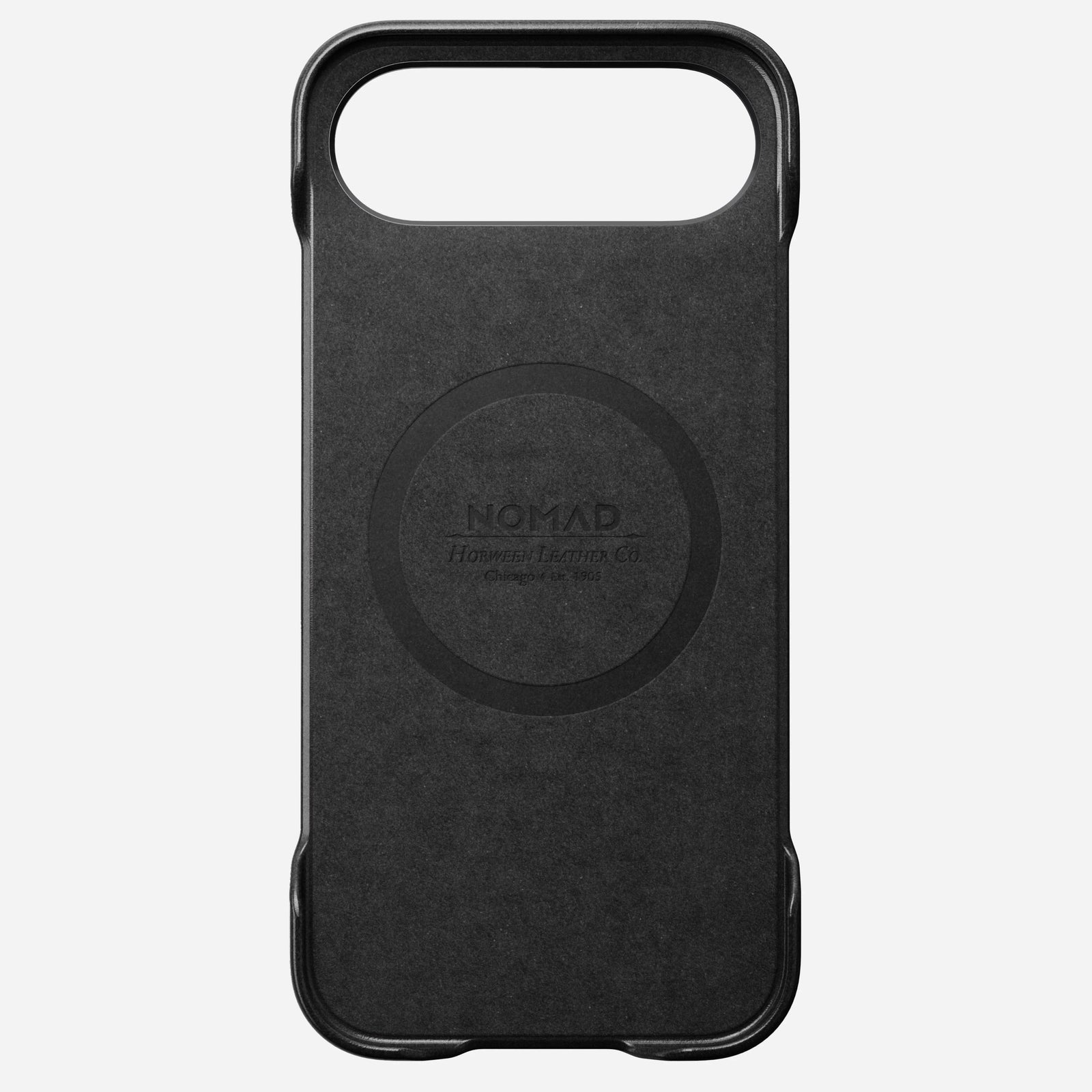 nomad horween case for iphone 17 air black side profile