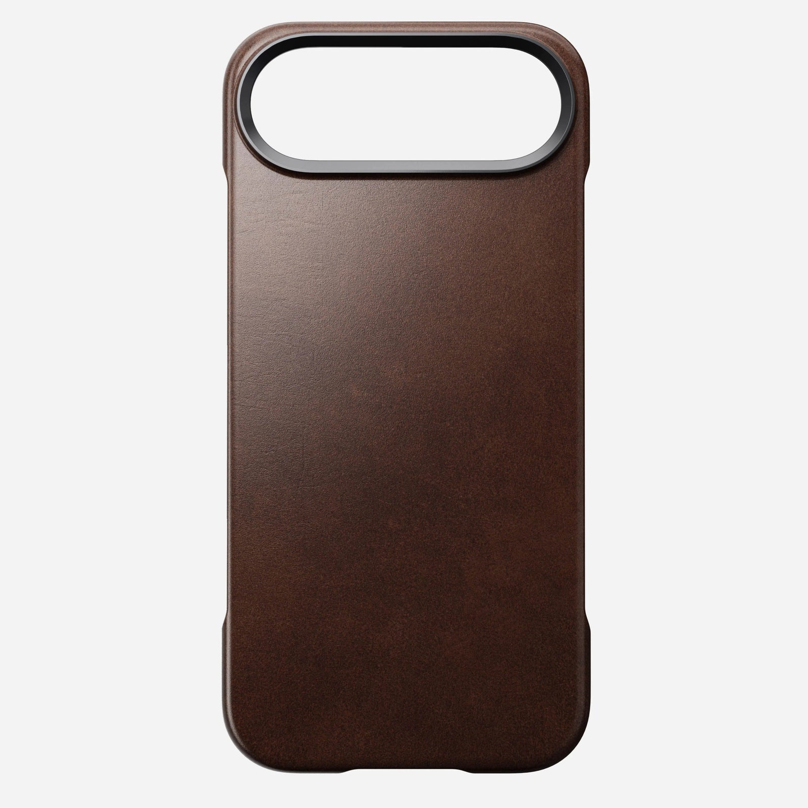 nomad horween case for iphone 17 air brown front view