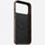 nomad horween case for iphone 17 pro rustic brown buttons detail