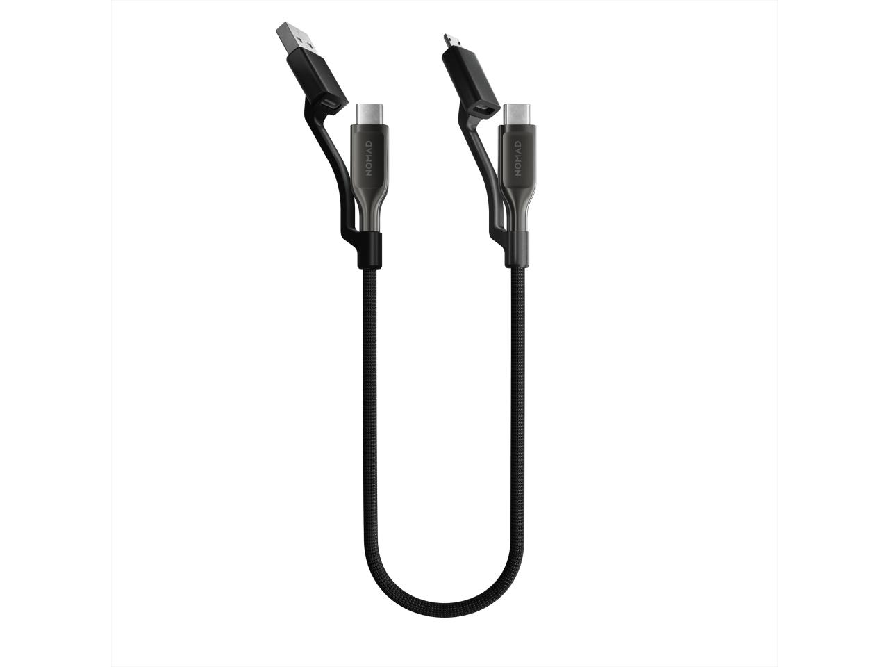 Nomad Universal Kevlar® USB-C Cable 0.3m – full view