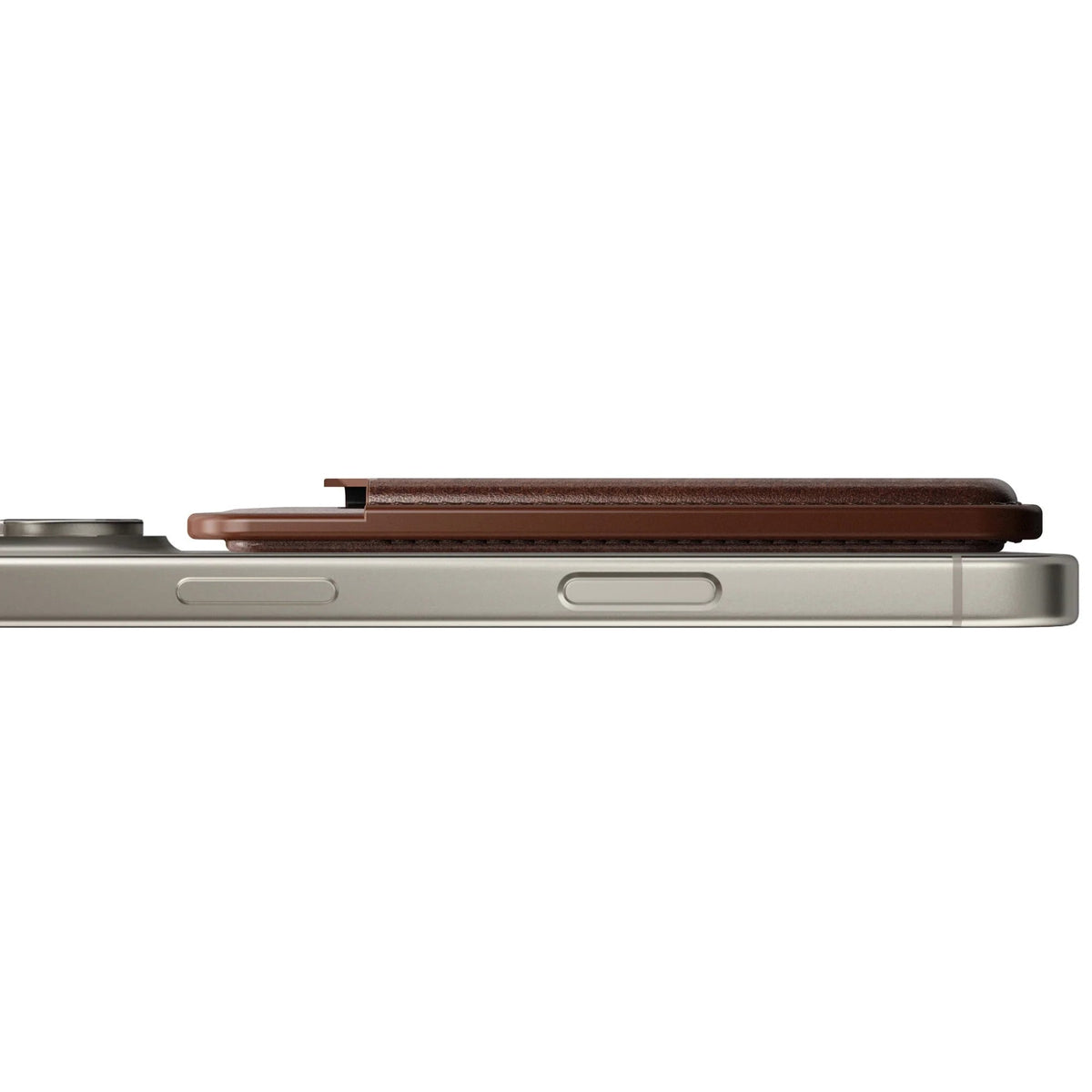 Nomad Leather Magsafe Wallet with Find My Tracking - Brown - Mac Addict