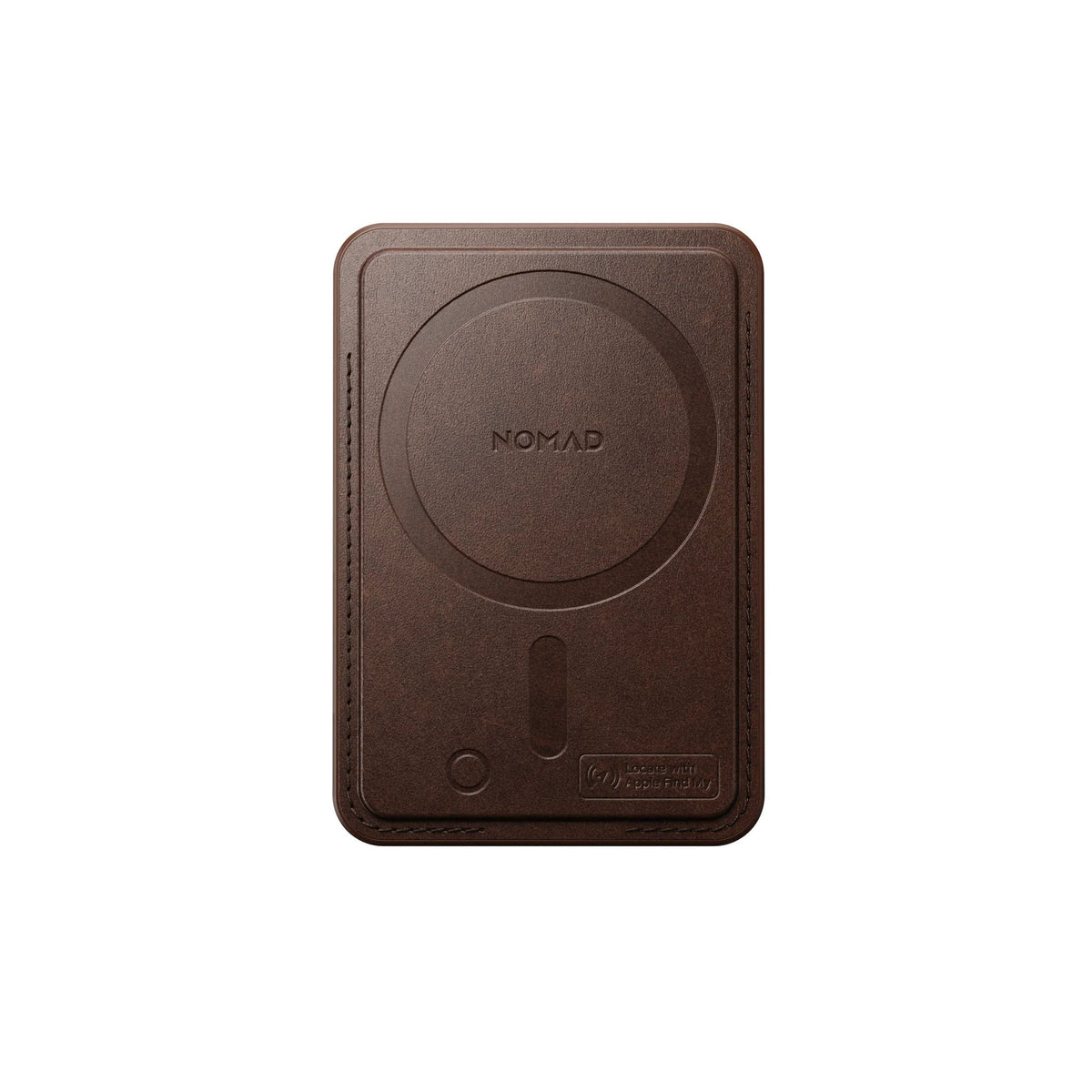 Nomad Leather Magsafe Wallet with Find My Tracking - Brown - Mac Addict