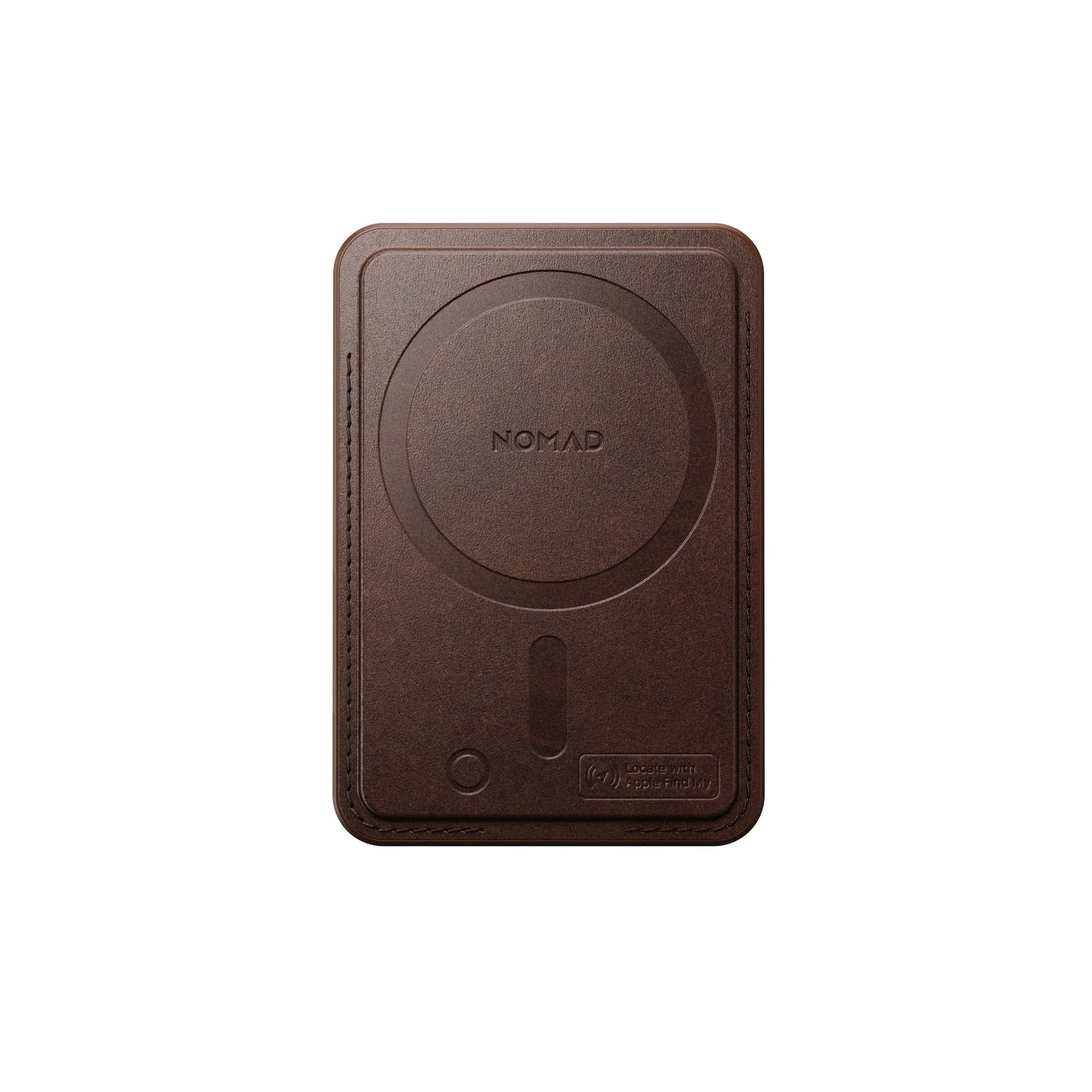 Nomad Leather Magsafe Wallet with Find My Tracking - Brown - Mac Addict