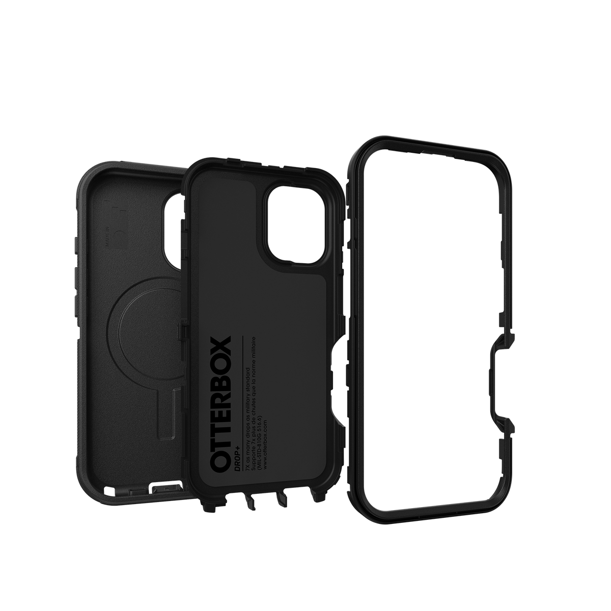 OtterBox Defender with MagSafe for iPhone 16 Plus 6.7" Case - Black