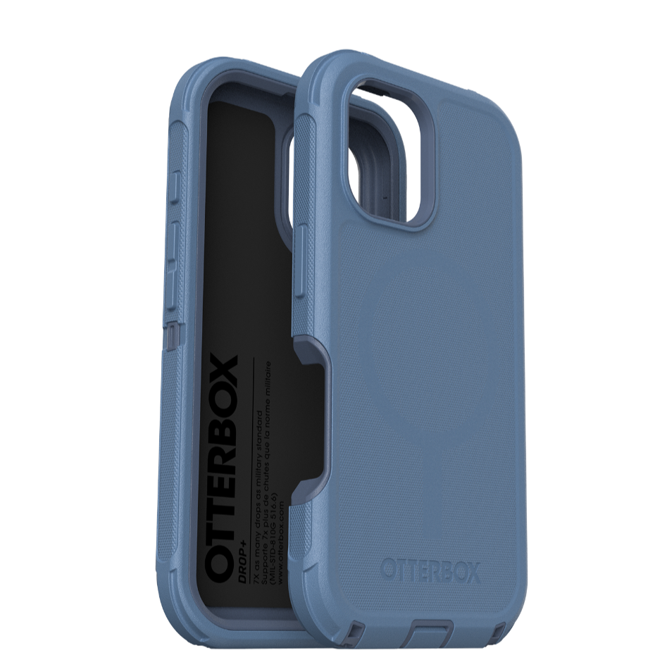 OtterBox Defender with MagSafe for iPhone 16 Plus 6.7" Case - Baby Blue Jeans