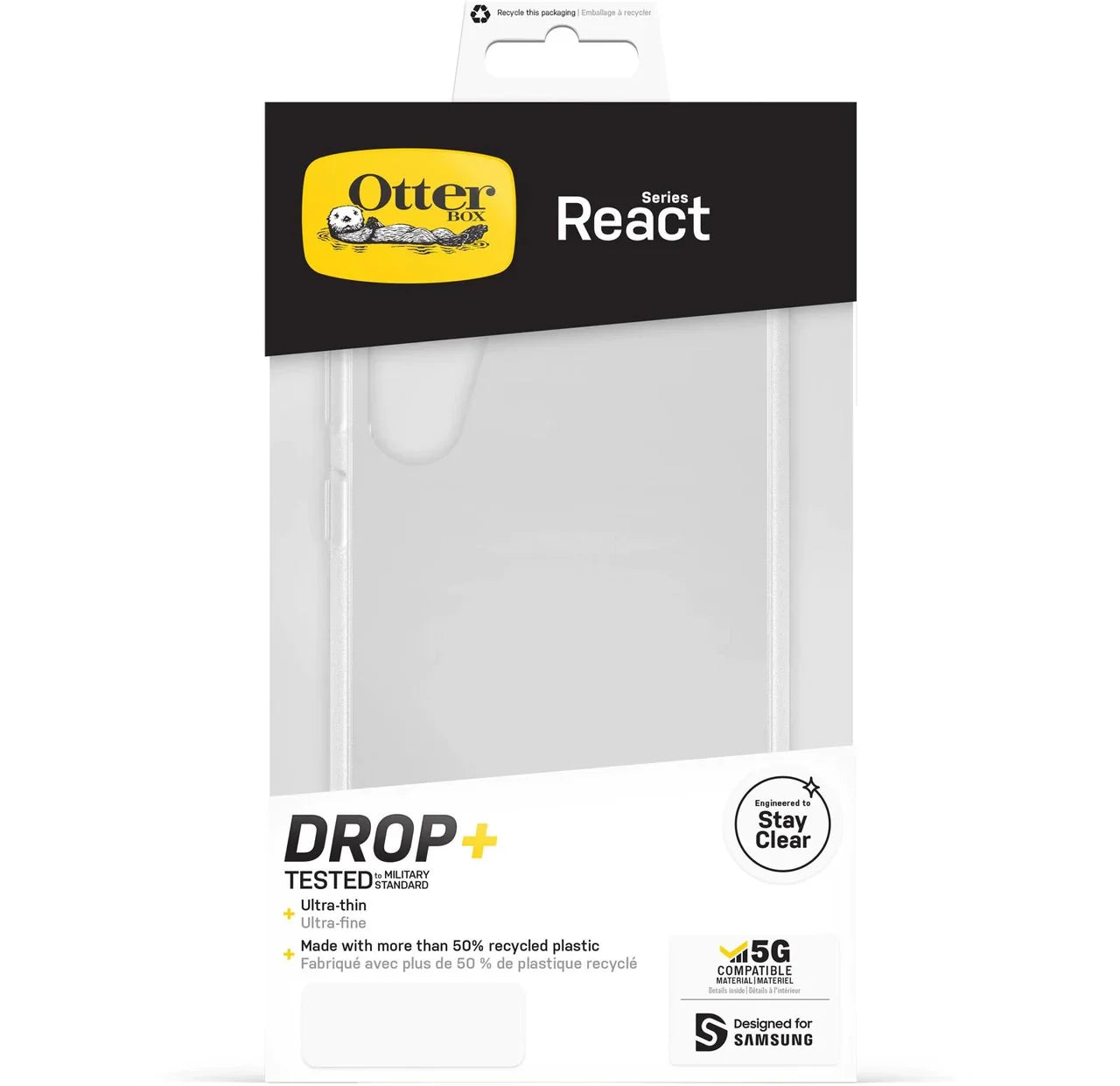 Otterbox React Ultra Thin Case Samsung S24 Standard 5G 6.2 inch - Clear - Mac Addict