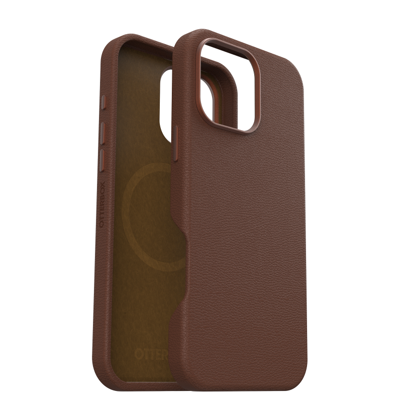 OtterBox Symmetry Cactus Leather Case for iPhone 16 Plus 6.7"- Rich Adobe Brown