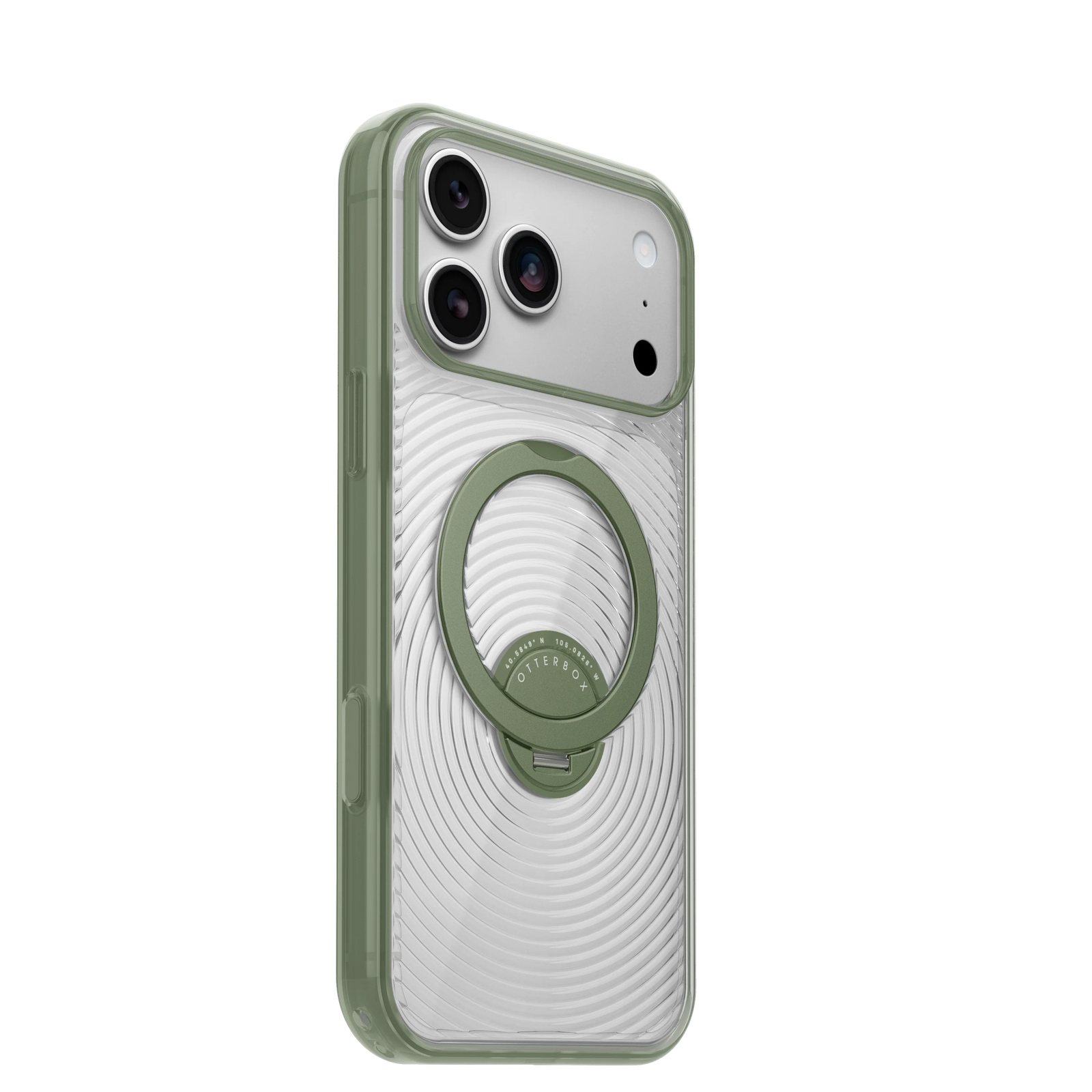Symmetry Stand Case for iPhone 18 Pro 6.3 in Calyx Clear Green - OtterBox