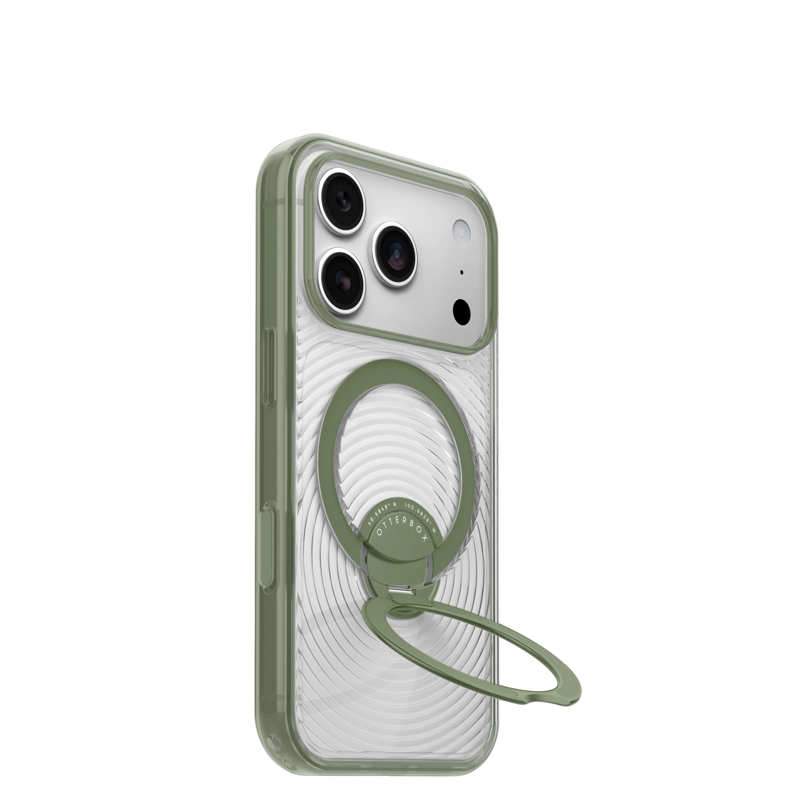 Symmetry Stand Case for iPhone 18 Pro 6.3 in Calyx Clear Green - OtterBox