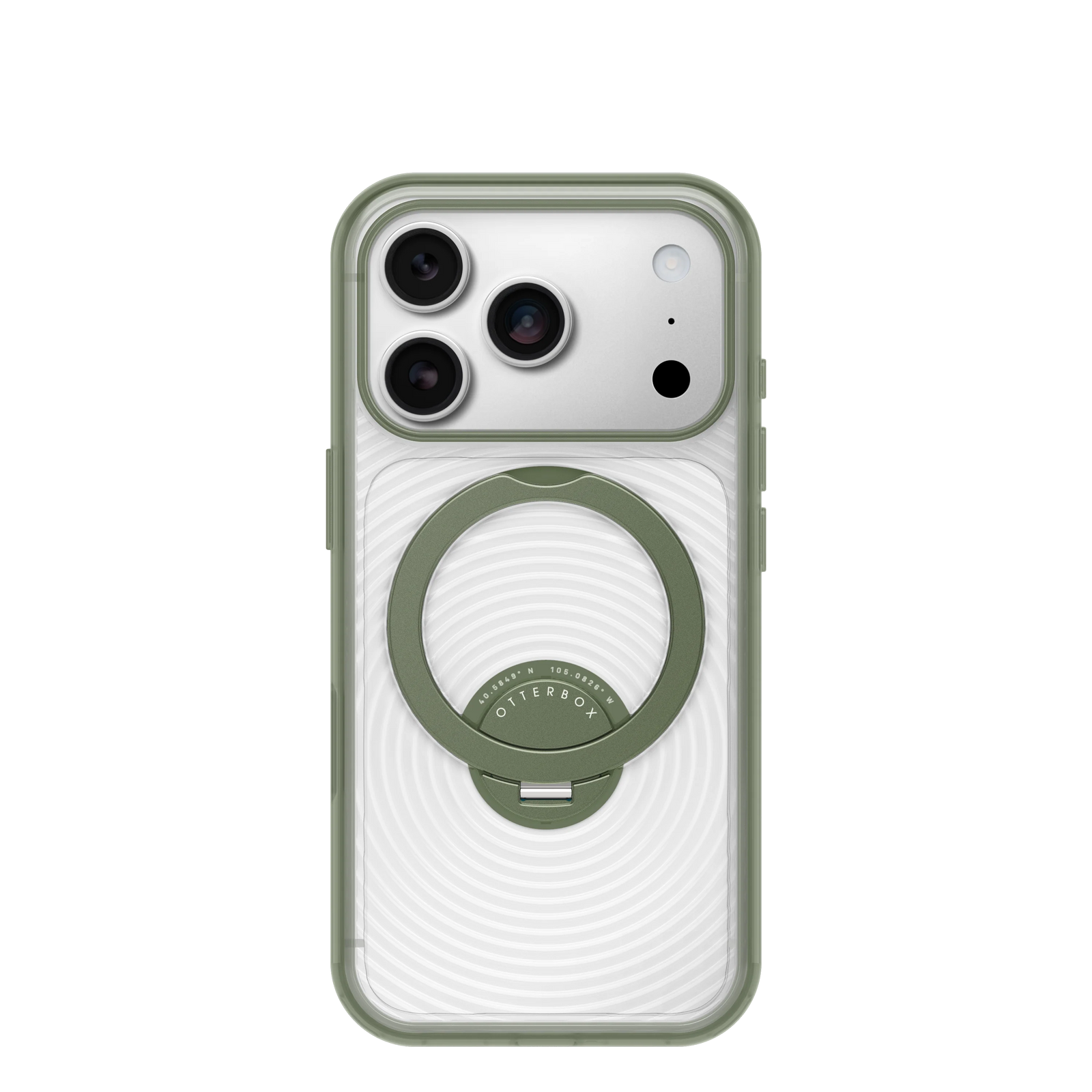 Symmetry Stand Case for iPhone 18 Pro Max 6.9 in Calyx Clear Green - OtterBox
