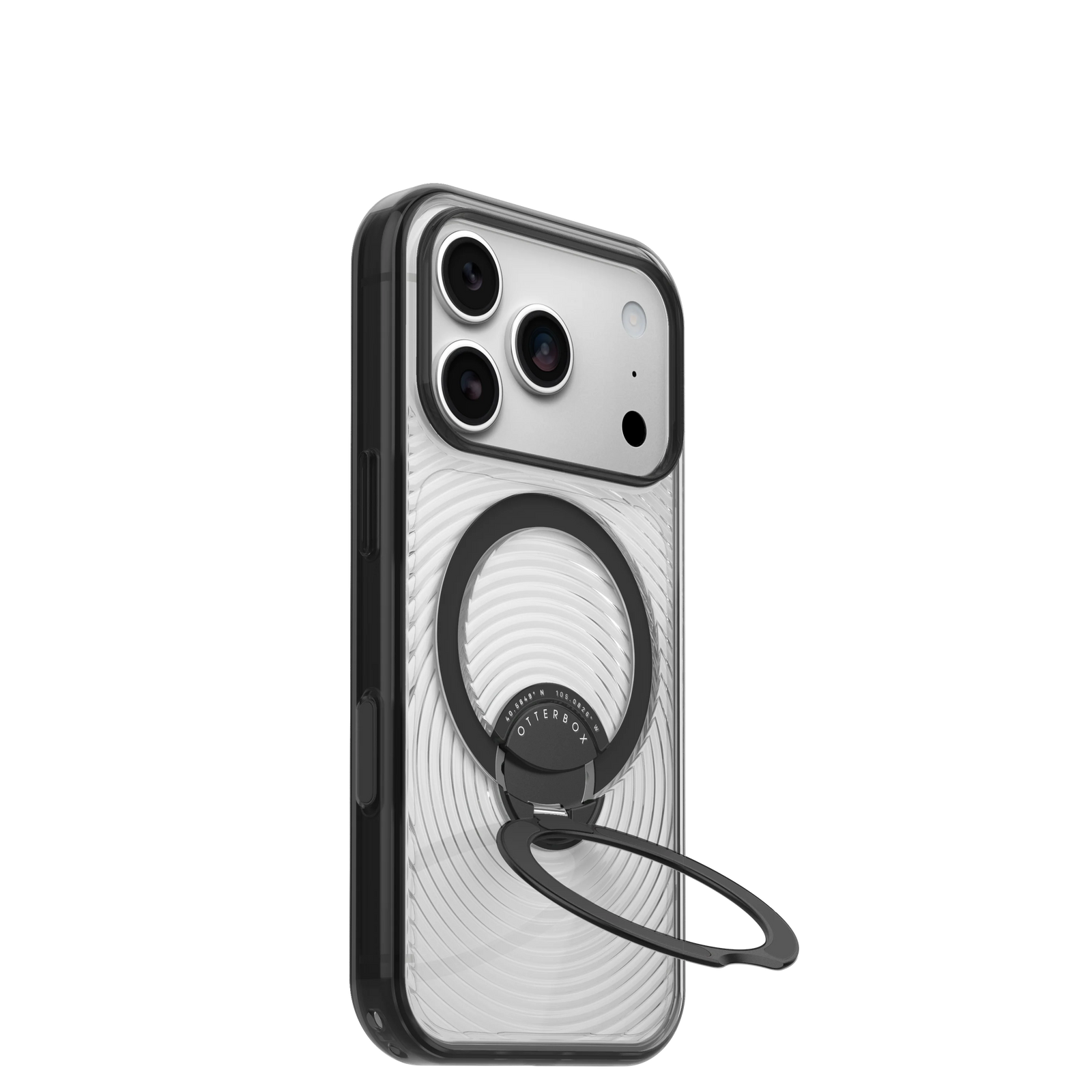 Symmetry Stand Case for iPhone 18 Pro 6.3 in Umbra Clear Black - OtterBox