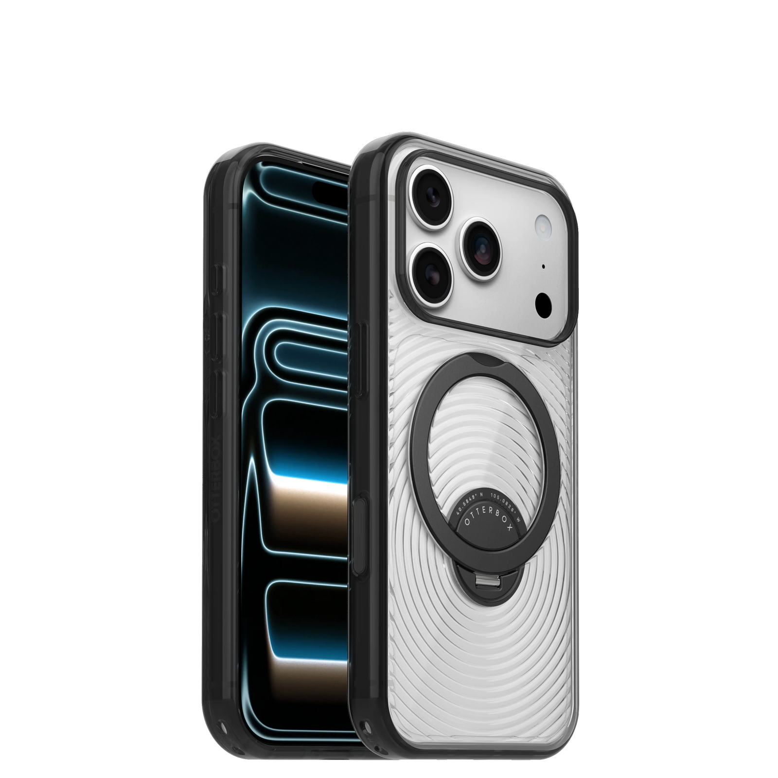 Symmetry Stand Case for iPhone 18 Pro 6.3 in Umbra Clear Black - OtterBox