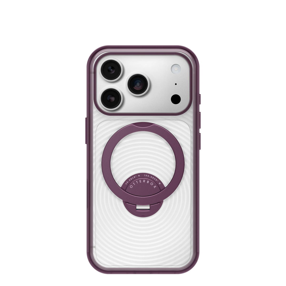 Symmetry Stand Case for iPhone 18 Pro 6.3 in Vinum Clear Purple - OtterBox