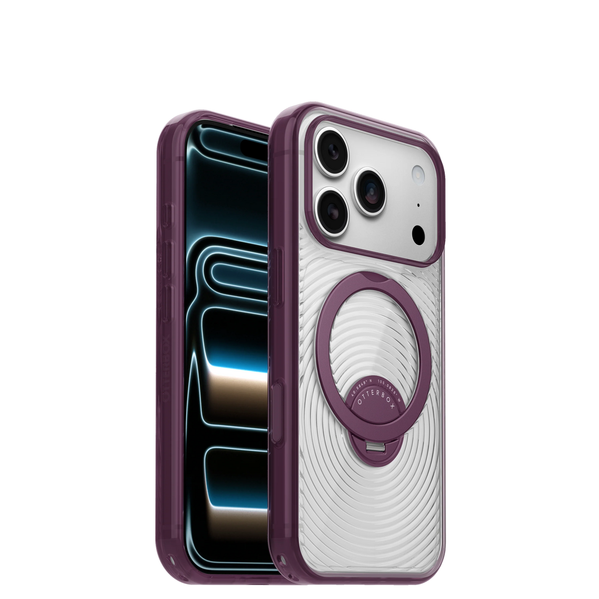Symmetry Stand Case for iPhone 18 Pro 6.3 in Vinum Clear Purple - OtterBox