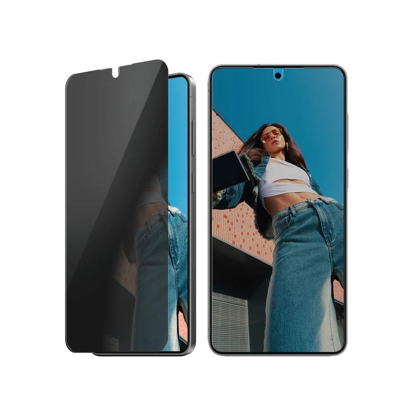 PanzerGlass® Privacy Screen Protector – Front View on Samsung Galaxy S25 Edge