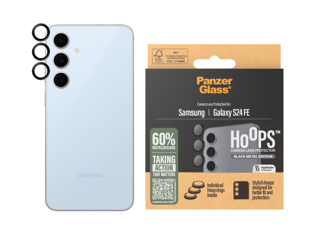 PanzerGlass Hoops Camera Lens Protector for Samsung Galaxy S24 FE - Mac Addict