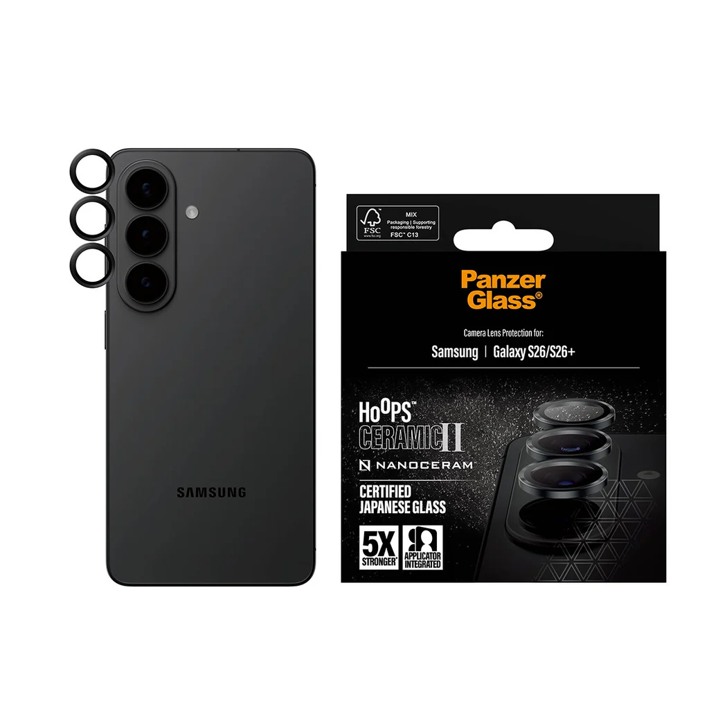 PanzerGlass Hoops Ceramic Lens Protector Samsung S26 Standard / S26 Plus