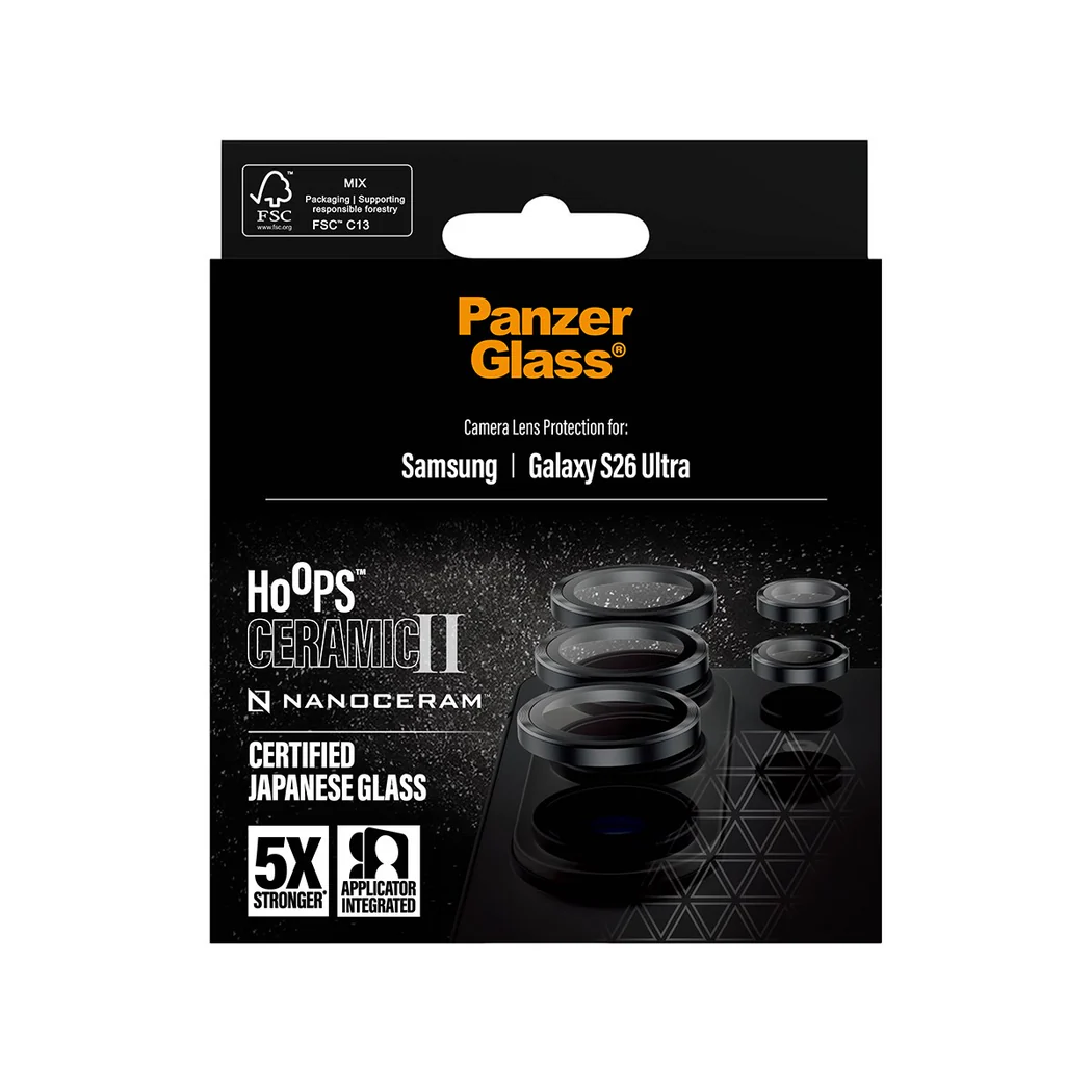 PanzerGlass Hoops Ceramic Camera Lens Protector Samsung Galaxy S26 Ultra