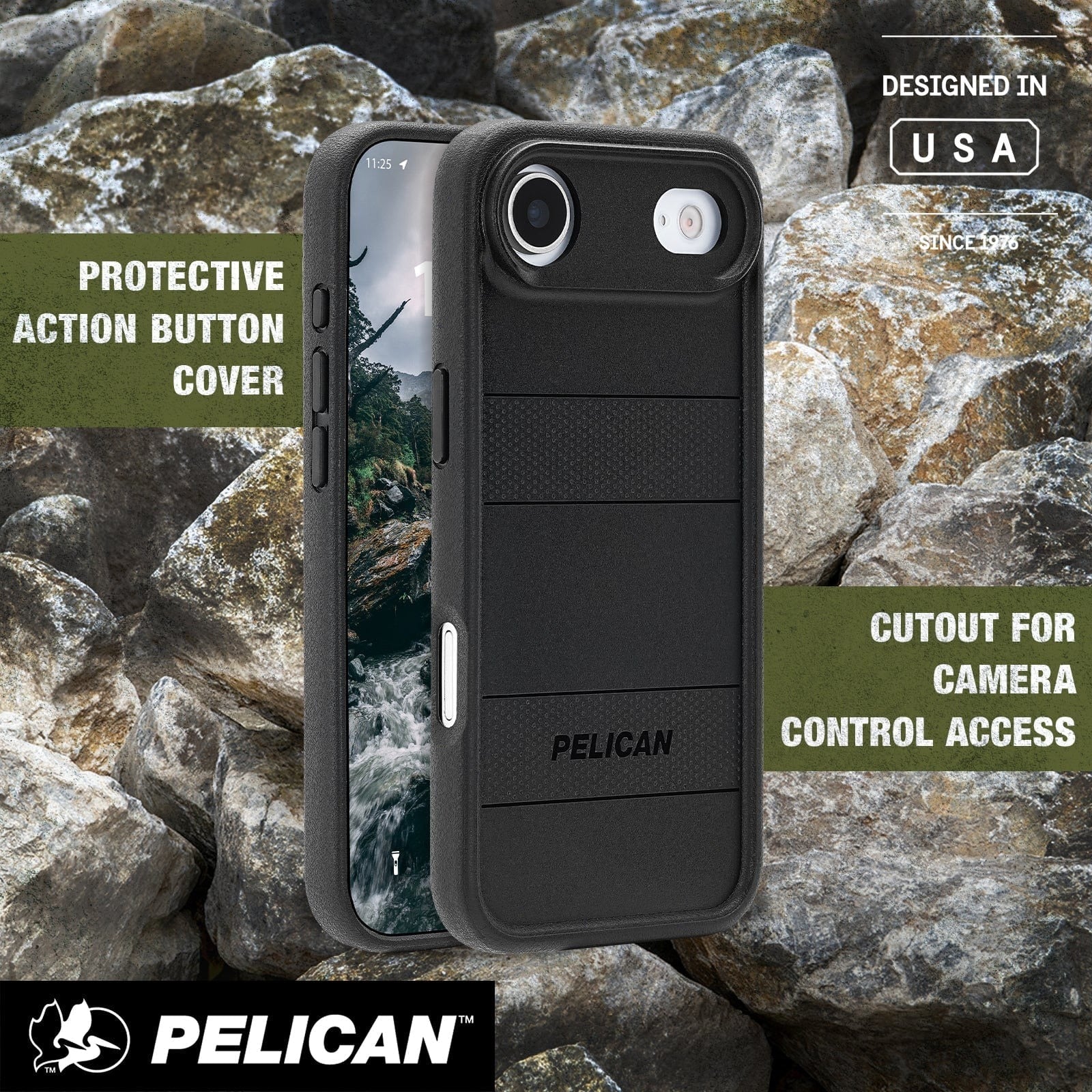 Pelican Protector MagSafe Case for iPhone 17 Air 6.5 - Black