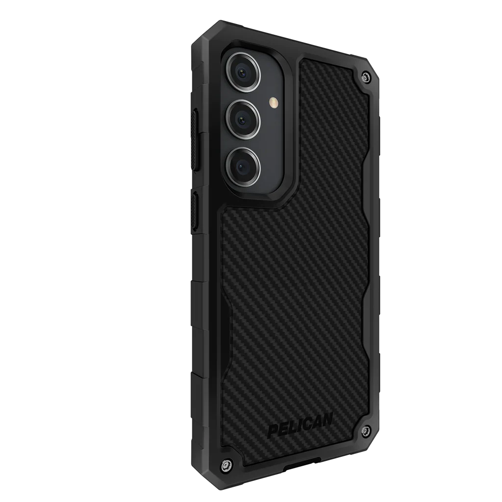 Pelican Shield Carbon Fibre Case Samsung S24 Plus 6.7 inch - Black - Mac Addict