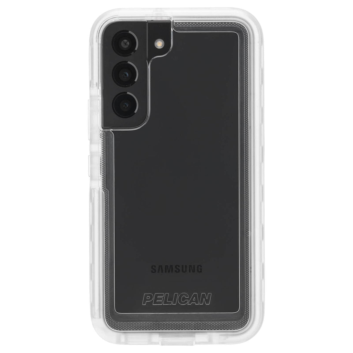 Pelican Voyager Rugged &amp; Tough Case Samsung S22 6.1 (inc. Belt Clip) - Clear 1