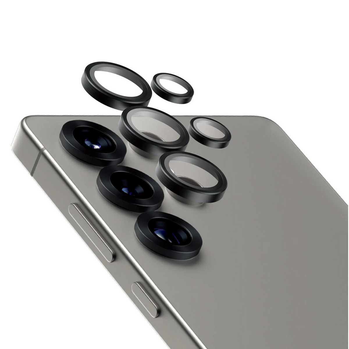 PanzerGlass Hoops Ceramic Camera Lens Protector Samsung Galaxy S25 Ultra - Black