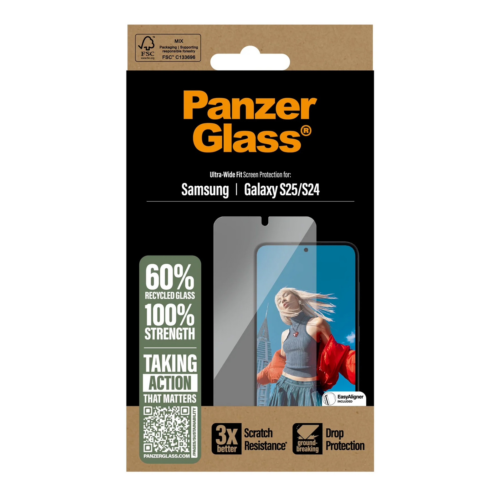 PanzerGlass UW Screen Guard Samsung S25 & S24 Standard 6.2 - Clear