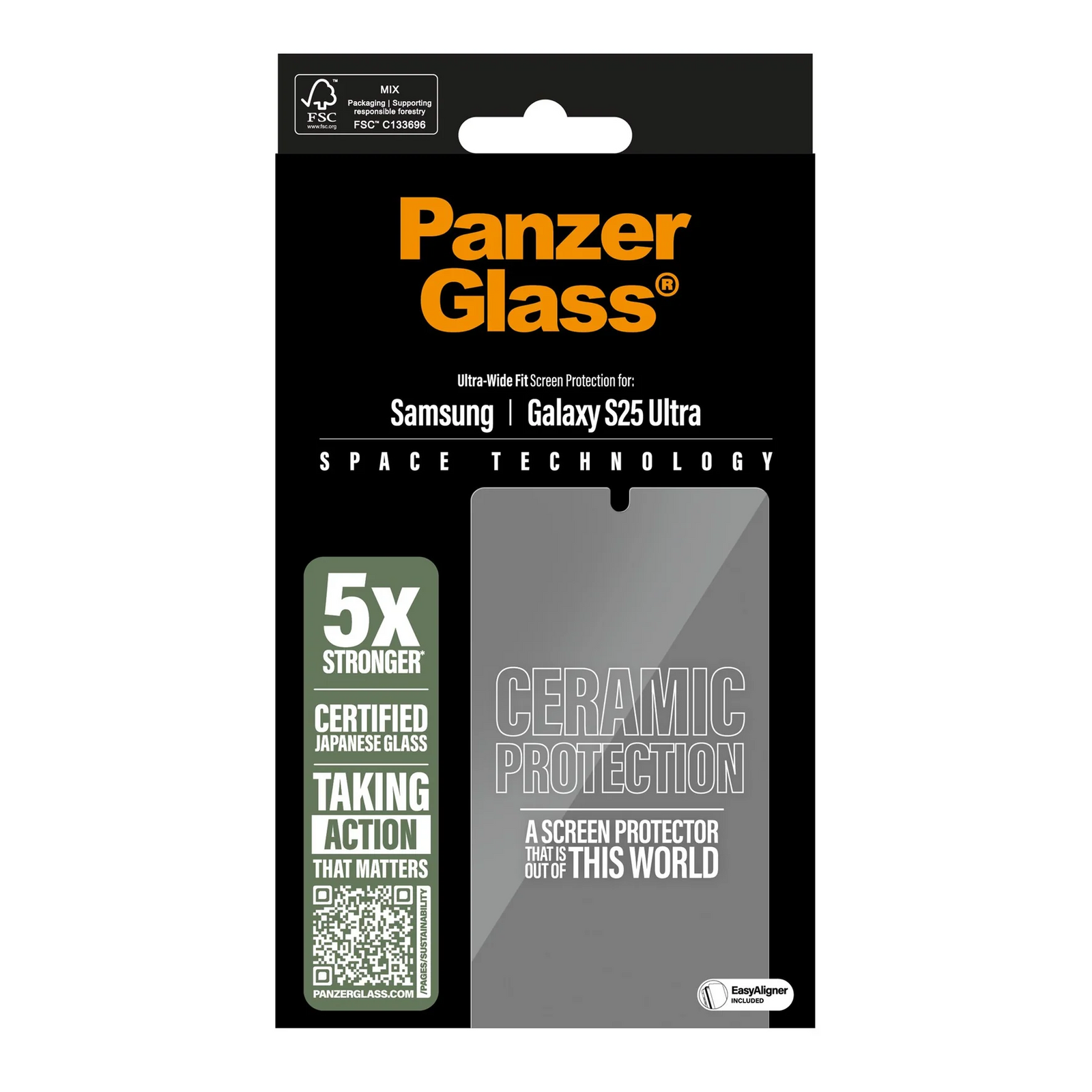 PanzerGlass Ceramic Screen Guard Samsung S25 Ultra 6.9 - Clear