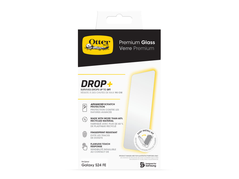 Otterbox Premium Glass Screen Guard Samsung S24 FE 6.7 - Clear - Mac Addict
