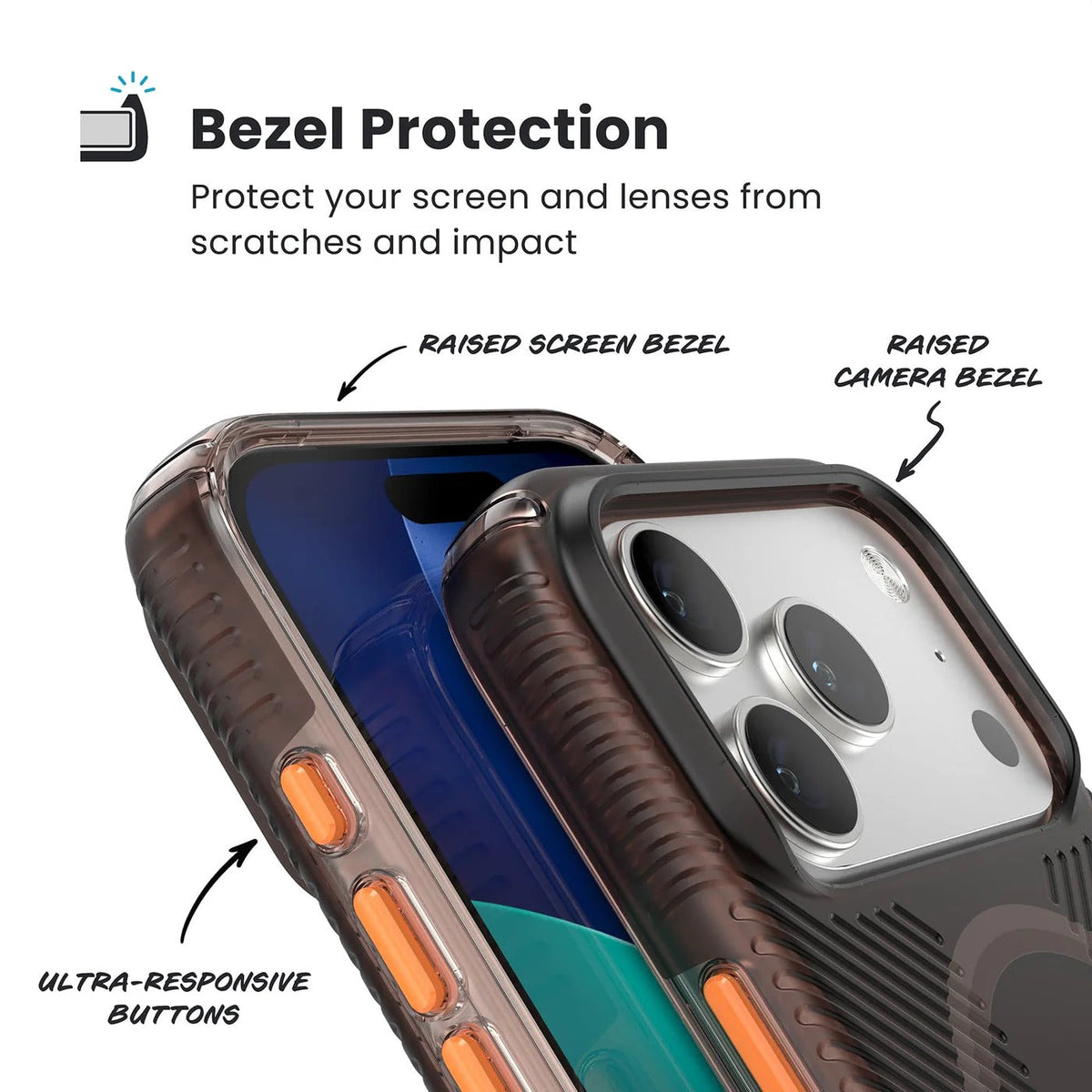 Speck Presidio Lux Grip with ClickLock - iPhone 17 Pro - Shade Orange
