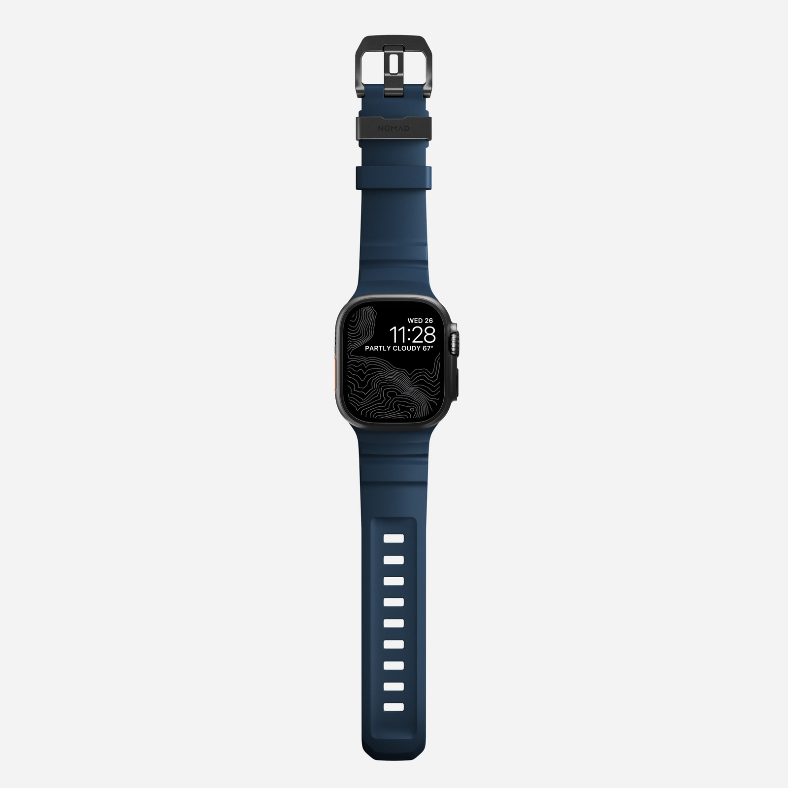 Nomad Rocky Point Band for Apple Watch 44-46-Ultra - Atlantic (Black Hardware)