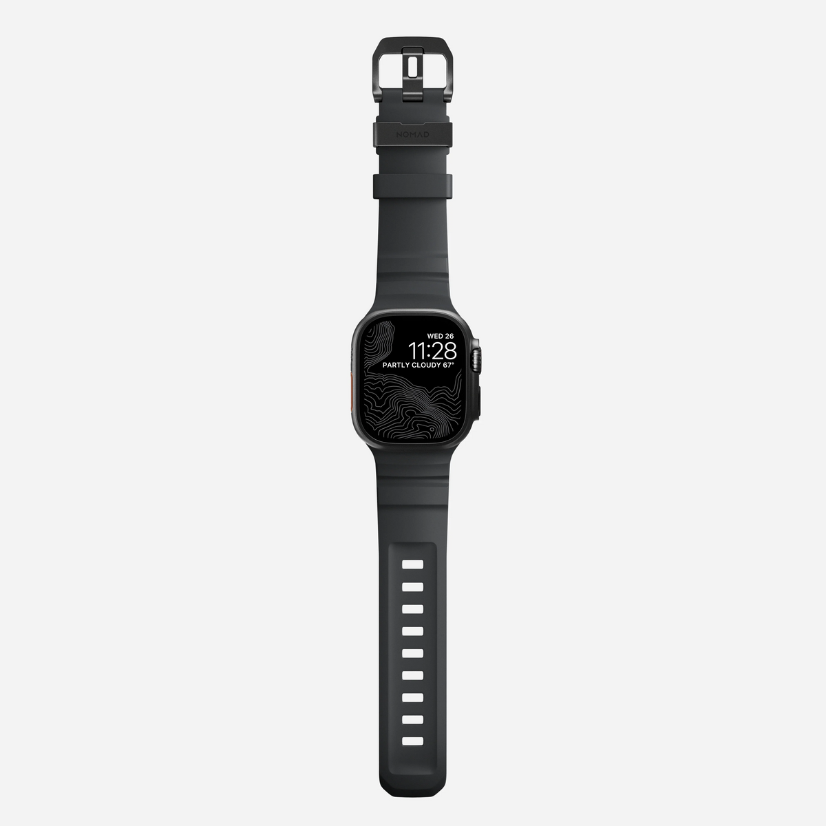 Nomad Rocky Point Band for Apple Watch 42-49 & Ultra 1 / 2 - Storm (Black Hardware)