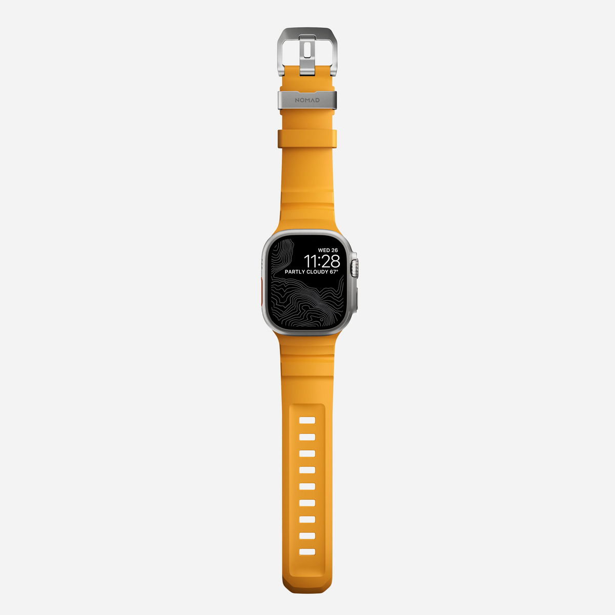 Nomad Rocky Point Band for Apple Watch 44-46-Ultra - Sol Yellow (Natural Hardware)